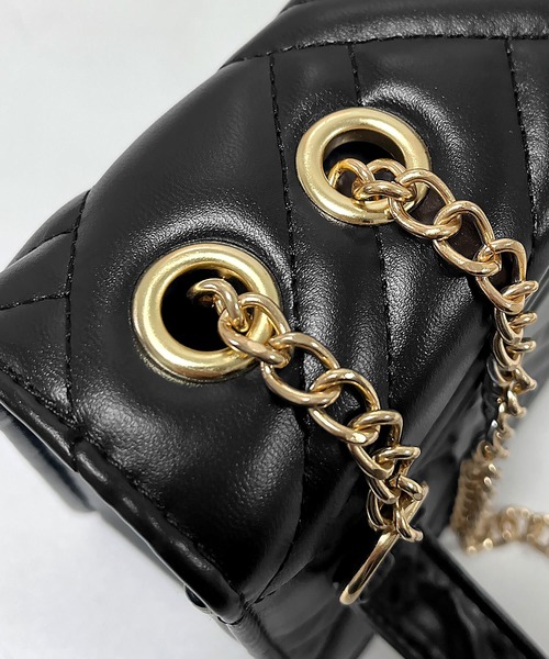 キルティングフラップチェーンショルダーバッグ/22596（ショルダー