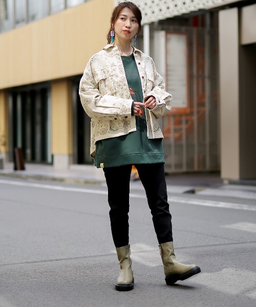 チチカカ（チチカカ）の「ビッグバンダナオーバーシャツ（シャツ/ブラウス・レディース・アイボリー/ベージュ/ネイビー・FREE）」の18枚目の写真