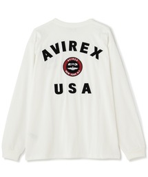AVIREX | L/S VARSITY LOGO 2.0 T-SHIRT / ヴァーシティロゴ 2.0 長袖Tシャツ(Tシャツ/カットソー)