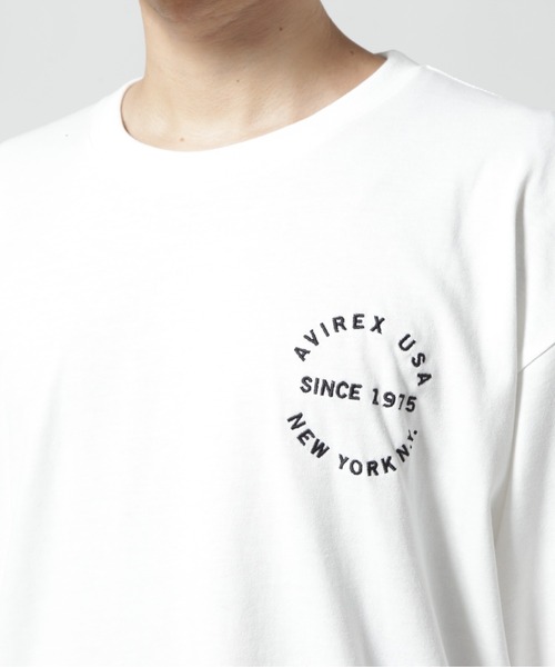 AVIREX（アヴィレックス）の「L/S VARSITY LOGO 2.0 T-SHIRT / ヴァーシティロゴ 2.0 長袖Tシャツ（Tシャツ/カットソー・メンズ・ネイビー/ホワイト系2/ブラック/オレンジ・2XL/L/M/XL）」の20枚目の写真