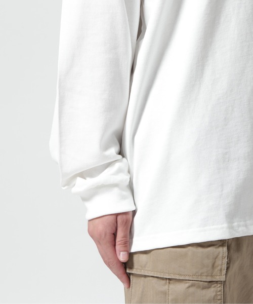 AVIREX（アヴィレックス）の「L/S VARSITY LOGO 2.0 T-SHIRT / ヴァーシティロゴ 2.0 長袖Tシャツ（Tシャツ/カットソー・メンズ・ネイビー/ホワイト系2/ブラック/オレンジ・2XL/L/M/XL）」の22枚目の写真