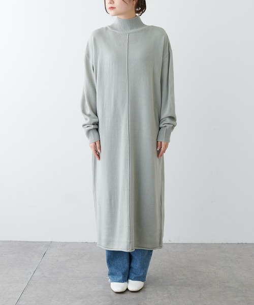 PUAL CE CIN（ピュアルセシン）の「【Du noir】ウォッシャブルニットハイネックワンピース（ワンピース・レディース・ブラック/グレー/レッド・FREE）」の13枚目の写真