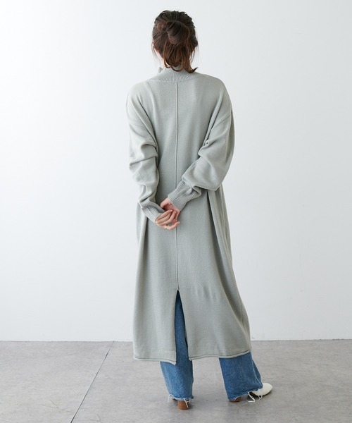 PUAL CE CIN（ピュアルセシン）の「【Du noir】ウォッシャブルニットハイネックワンピース（ワンピース・レディース・ブラック/グレー/レッド・FREE）」の12枚目の写真