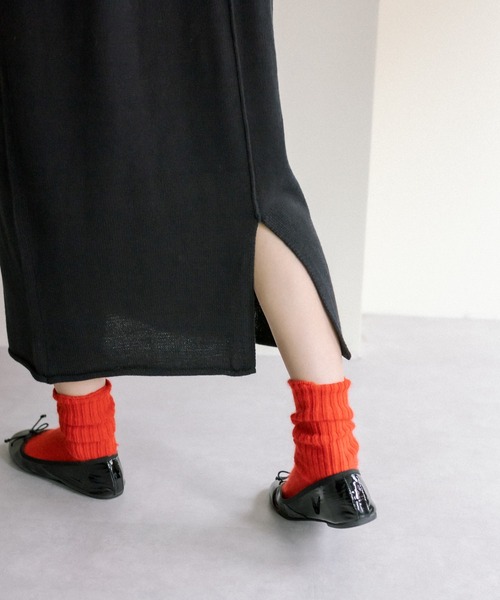 PUAL CE CIN（ピュアルセシン）の「【Du noir】ウォッシャブルニットハイネックワンピース（ワンピース・レディース・ブラック/グレー/レッド・FREE）」の8枚目の写真