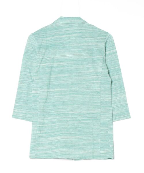 BLUE TORNADO（ブルートルネード）の「BLUE TORNADO∴杢スラブ鹿ノ子カットジャケット（その他アウター・メンズ・ライトグリーン・M）」の2枚目の写真