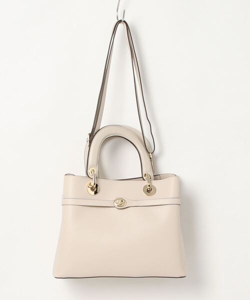 EDIT COLOGNE（エディットコロン）の「ベルトモチーフトートバッグ（トートバッグ・レディース・オフホワイト/ピンク/ベージュ系その他・ﾌﾘ-）」の2枚目の写真