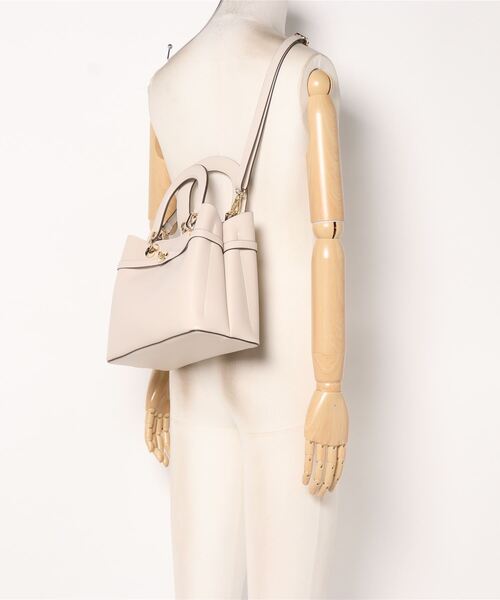 EDIT COLOGNE（エディットコロン）の「ベルトモチーフトートバッグ（トートバッグ・レディース・オフホワイト/ピンク/ベージュ系その他・ﾌﾘ-）」の6枚目の写真