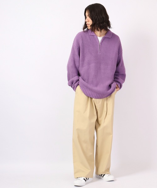 Revo.（レボ）の「Revo. バギーシルエット タック チノパンツ（チノパンツ・メンズ・ベージュ/アイボリー/ブラック/カーキ・1/2）」の18枚目の写真