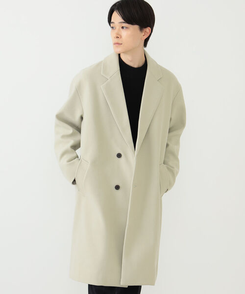 BEAMS HEART（ビームスハート）の「BEAMS HEART / セミダブル チェスターコート（チェスターコート・メンズ・ブラウン/アイボリー/ブラック・SMALL/MEDIUM/LARGE）」の9枚目の写真