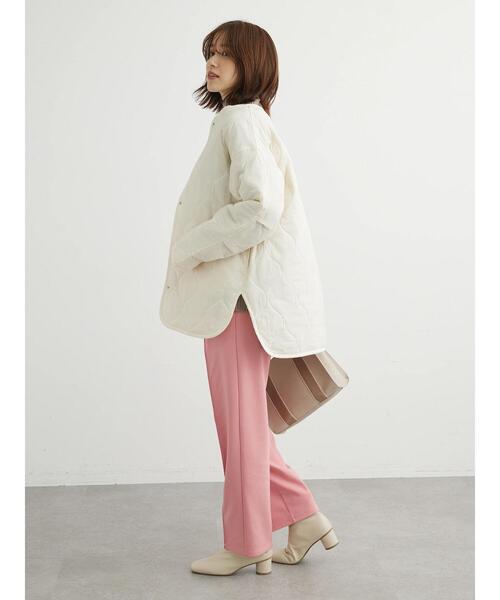 Green Parks(グリーンパークス)の「ミドル丈キルトブルゾン(ブルゾン・レディース・カーキ/アイボリー/ブラック・FREE)」の20枚目の写真