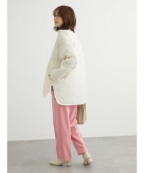 Green Parks(グリーンパークス)の「ミドル丈キルトブルゾン(ブルゾン・レディース・カーキ/アイボリー/ブラック・FREE)」の21枚目の写真