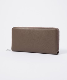 GUIONNET（ギオネ）の「ギオネ シボ革 ラウンドファスナー 大容量 長財布 カードケース付 GUIONNET SHRINK LEATHER ROUND FASTNER LONG WALLET WITH CARDCASE（財布・メンズ）」
