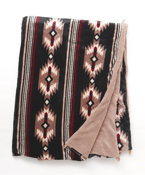 チャイハネ（チャイハネ）の「【チャイハネ】ノマディブランケットXLサイズ（ブランケット・レディース・オレンジ/ホワイト/ターコイズブルー/カーキ/ブラック・FREE）」の3枚目の写真