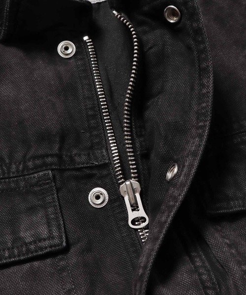 STUSSY(ステューシー)の「STUSSY/ステューシー Washed Canvas Shop ワークジャケット ハンティングジャケット キャンバス(デニムジャケット・メンズ・イエロー/ブラック/ホワイト/ブルー・M/XL/L/S)」の15枚目の写真