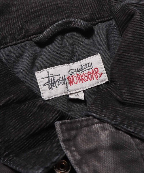 STUSSY(ステューシー)の「STUSSY/ステューシー Washed Canvas Shop ワークジャケット ハンティングジャケット キャンバス(デニムジャケット・メンズ・イエロー/ブラック/ホワイト/ブルー・M/XL/L/S)」の22枚目の写真