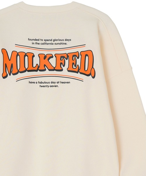 MILKFED.(ミルクフェド)の「COOPER LOGO BIG SWEAT TOP(スウェット・レディース・ライトブルー/ブラック/オフホワイト/ライトピンク/チャコール・ONE SIZE)」の2枚目の写真