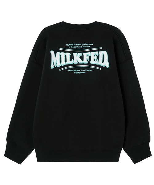 MILKFED.(ミルクフェド)の「COOPER LOGO BIG SWEAT TOP(スウェット・レディース・ライトブルー/ブラック/オフホワイト/ライトピンク/チャコール・ONE SIZE)」の6枚目の写真