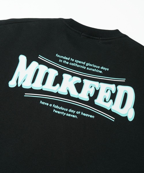 MILKFED.(ミルクフェド)の「COOPER LOGO BIG SWEAT TOP(スウェット・レディース・ライトブルー/ブラック/オフホワイト/ライトピンク/チャコール・ONE SIZE)」の12枚目の写真