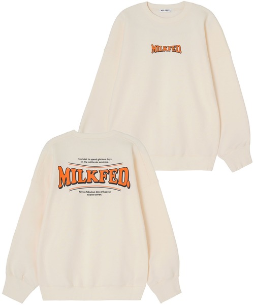 MILKFED.(ミルクフェド)の「COOPER LOGO BIG SWEAT TOP(スウェット・レディース・ライトブルー/ブラック/オフホワイト/ライトピンク/チャコール・ONE SIZE)」の17枚目の写真
