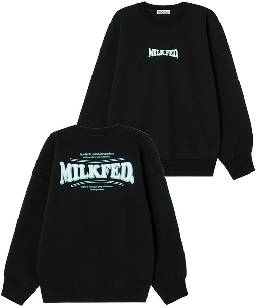 MILKFED.(ミルクフェド)の「COOPER LOGO BIG SWEAT TOP(スウェット・レディース・ライトブルー/ブラック/オフホワイト/ライトピンク/チャコール・ONE SIZE)」の7枚目の写真