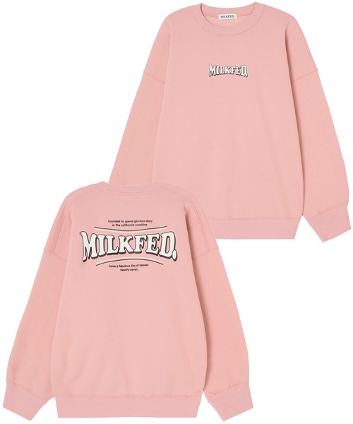 MILKFED.(ミルクフェド)の「COOPER LOGO BIG SWEAT TOP(スウェット・レディース・ライトブルー/ブラック/オフホワイト/ライトピンク/チャコール・ONE SIZE)」の19枚目の写真