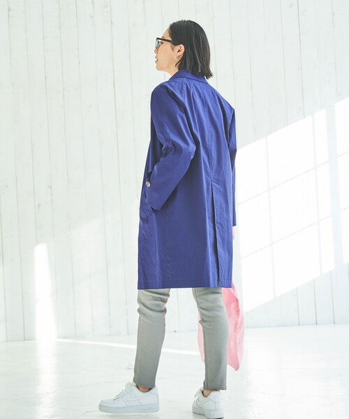 coen（コーエン）の「ステンカラーコート（ステンカラーコート・レディース・ベージュ/ネイビー/イエロー・S/M/L）」の17枚目の写真