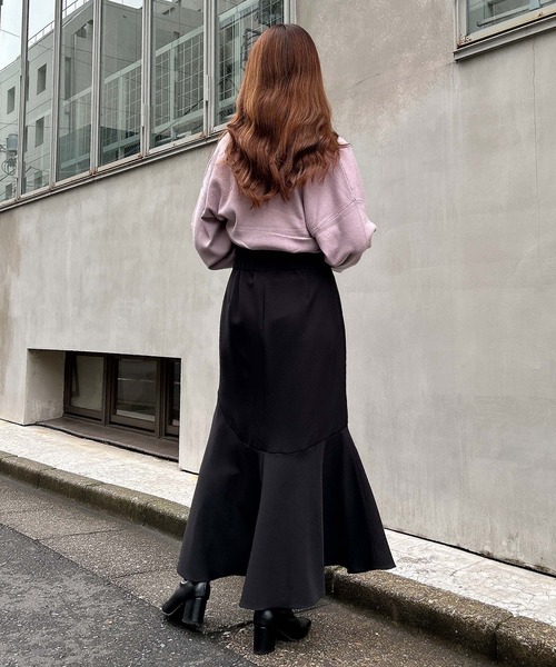 INGNI(イング)の「アシメマーメイドスカート(スカート・レディース・ブラック/ボルドー/ベージュ・FREE)」の5枚目の写真