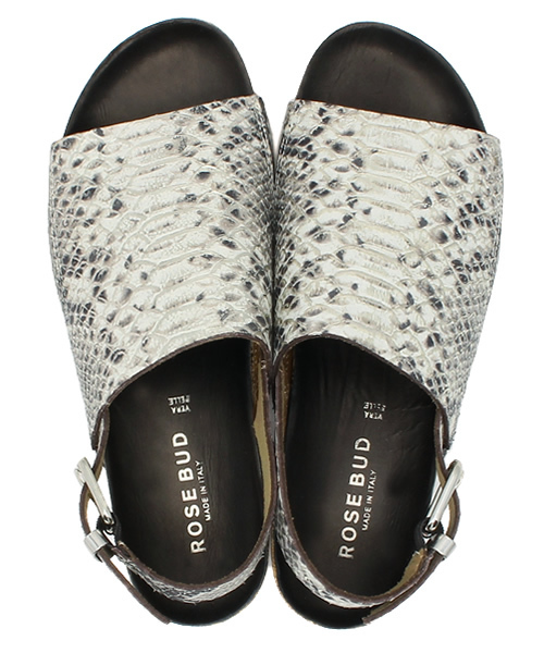ROSE BUD（ローズバッド）の「(ROSE BUD)パイソン柄コンフォートサンダル（サンダル・レディース・ブラック/その他・38/36/37/39）」の2枚目の写真