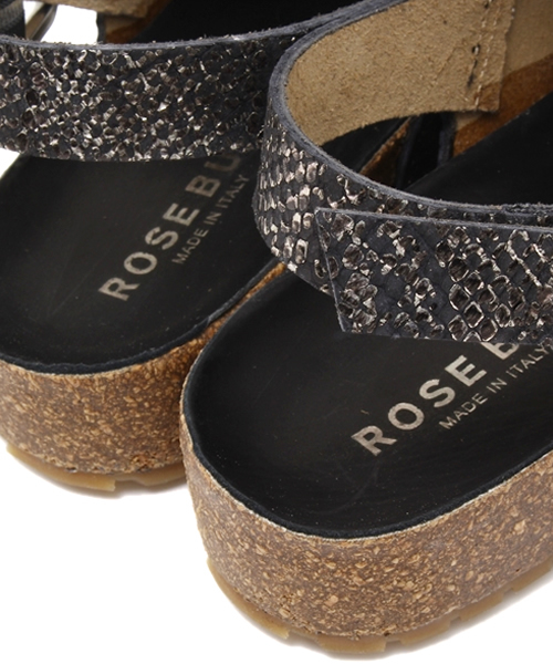ROSE BUD（ローズバッド）の「(ROSE BUD)パイソン柄コンフォートサンダル（サンダル・レディース・ブラック/その他・38/36/37/39）」の8枚目の写真