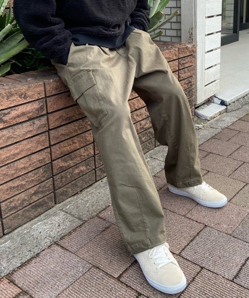 DC(ディーシー)の「DC/ディーシー ワイドカーゴパンツ カーゴデニム/イージーパンツ ワイドデニム/ビッグポケット ウェストゴム DPT231025(カーゴパンツ・メンズ・ブラック/カーキ/ネイビー・L/M/XL)」の15枚目の写真