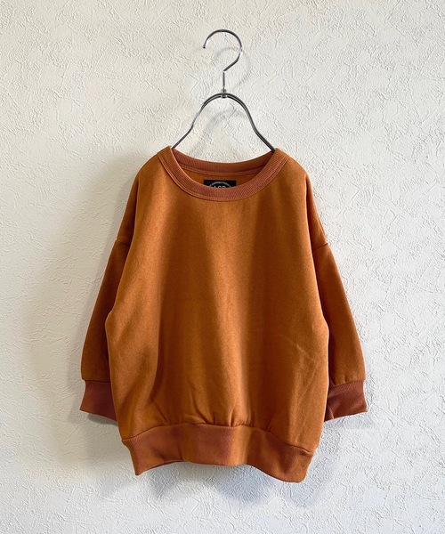 Life Support Products(ライフサポートプロダクツ)の「ウラキモウムジトレーナー/裏起毛(80~150cm)(スウェット・キッズ・キャメル/ブラウン/グリーン/ミント/ブルー/オフホワイト/ブラック/テラコッタ・100/110/120/130/140/150/80/90/95)」の8枚目の写真