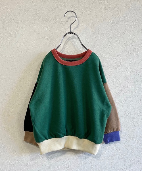 Life Support Products(ライフサポートプロダクツ)の「ウラキモウムジトレーナー/裏起毛(80~150cm)(スウェット・キッズ・キャメル/ブラウン/グリーン/ミント/ブルー/オフホワイト/ブラック/テラコッタ・100/110/120/130/140/150/80/90/95)」の5枚目の写真