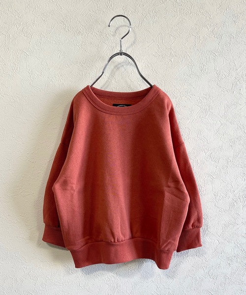 Life Support Products(ライフサポートプロダクツ)の「ウラキモウムジトレーナー/裏起毛(80~150cm)(スウェット・キッズ・キャメル/ブラウン/グリーン/ミント/ブルー/オフホワイト/ブラック/テラコッタ・100/110/120/130/140/150/80/90/95)」の4枚目の写真