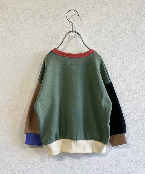 Life Support Products(ライフサポートプロダクツ)の「ウラキモウムジトレーナー/裏起毛(80~150cm)(スウェット・キッズ・キャメル/ブラウン/グリーン/ミント/ブルー/オフホワイト/ブラック/テラコッタ・100/110/120/130/140/150/80/90/95)」の11枚目の写真