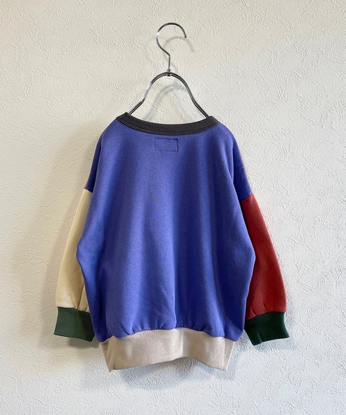 Life Support Products(ライフサポートプロダクツ)の「ウラキモウムジトレーナー/裏起毛(80~150cm)(スウェット・キッズ・キャメル/ブラウン/グリーン/ミント/ブルー/オフホワイト/ブラック/テラコッタ・100/110/120/130/140/150/80/90/95)」の9枚目の写真