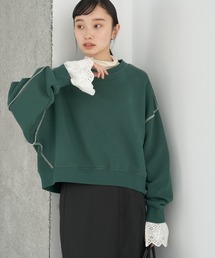 earth music&ecology | 配色ステッチウラキモウプルオーバー(Tシャツ/カットソー)