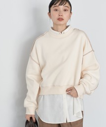 earth music&ecology（アースミュージックアンドエコロジー）の「配色ステッチウラキモウプルオーバー（Tシャツ/カットソー）」