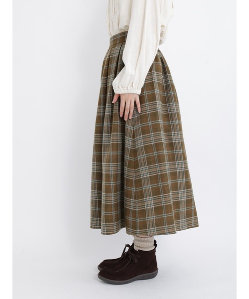 Samansa Mos2（サマンサ モスモス）の「【FROM ENGLAND】ブリティッシュウールスカート（スカート・レディース・オレンジ/グリーン/パープル・ﾌﾘ-）」の16枚目の写真