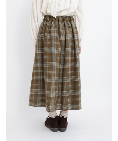 Samansa Mos2（サマンサ モスモス）の「【FROM ENGLAND】ブリティッシュウールスカート（スカート・レディース・オレンジ/グリーン/パープル・ﾌﾘ-）」の7枚目の写真