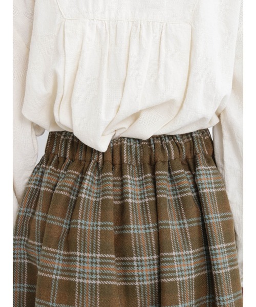 Samansa Mos2（サマンサ モスモス）の「【FROM ENGLAND】ブリティッシュウールスカート（スカート・レディース・オレンジ/グリーン/パープル・ﾌﾘ-）」の9枚目の写真