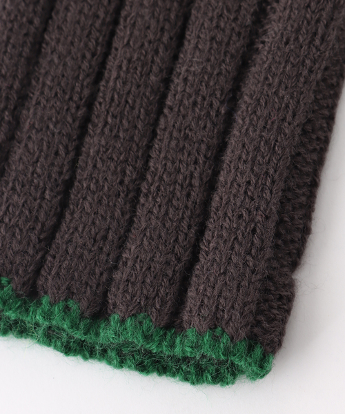 B.C STOCK(ベーセーストック)の「カラーニットグローブ(アームカバー・レディース・チャコールグレー/パープル/ブルー/アイボリー・FREE)」の6枚目の写真