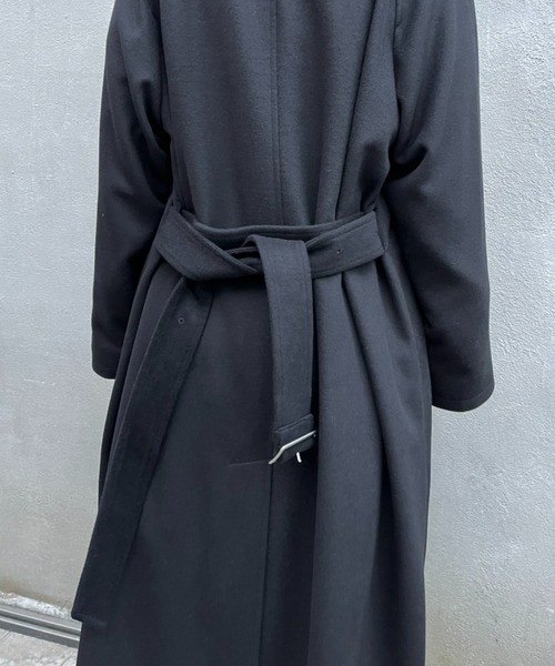Unaca♥ベルテッドコート 小川彰子さん監修 ベルテッドロングコート 黒【AOKI公式通販】