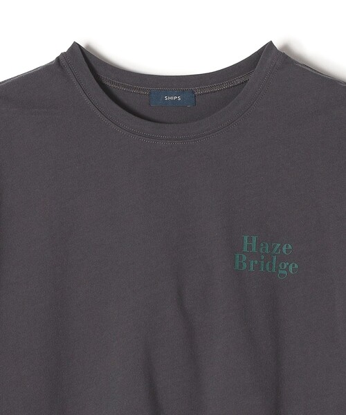 SHIPS(シップス)の「強撚天竺 タック スリーブ プリント TEE◇(Tシャツ/カットソー・レディース・オフホワイト/チャコールグレー・ONE SIZE)」の7枚目の写真