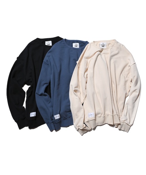 VIRGOwearworks(ヴァルゴウェアワークス)の「Inside out crew swt(スウェット・メンズ・ブルー/ナチュラル/ブラック・2/3/4)」の4枚目の写真