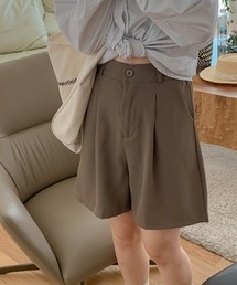 CLEA | ハイウエストタック入りハーフパンツ(その他パンツ)