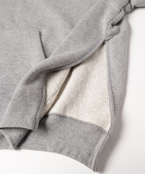 is-ness（イズネス）の「VENTILATION SHORT SLEEVE SWEAT HOODIE（パーカー・メンズ・ヘザーグレー/ホワイト系・L/M）」の6枚目の写真