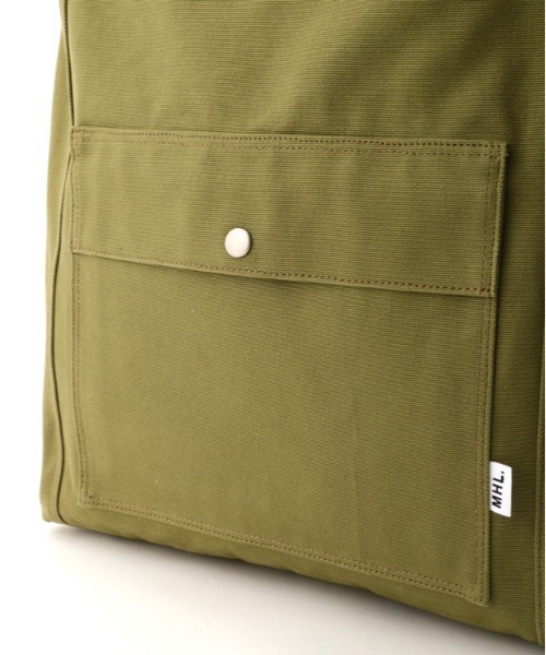 【美品】MHL. SOFT COTTON CANVAS リュック MHL.（エムエイチエル）の「SOFT COTTON CANVAS（バックパック