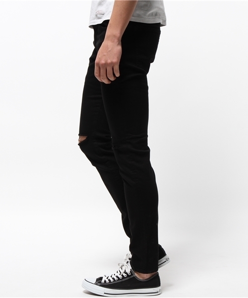 HYSTERIC GLAMOUR（ヒステリックグラマー）の「SU加工ISKOツイル スリムパンツ（デニムパンツ・メンズ・ブラック・32inch/28inch/29inch/30inch/31inch/34inch）」の2枚目の写真