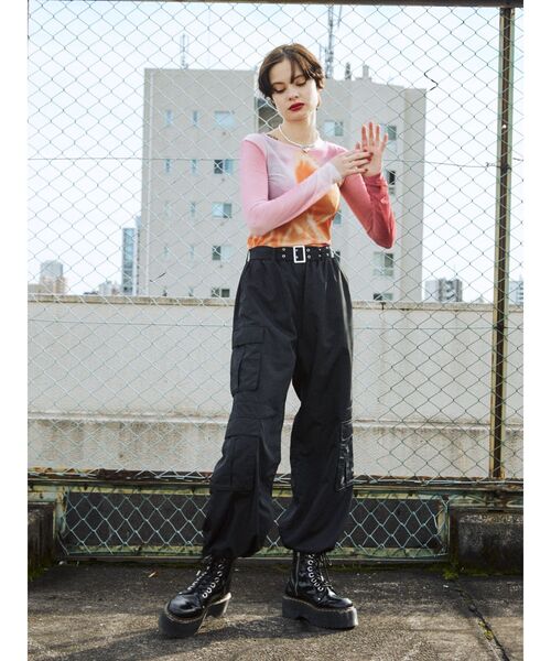 jouetie（ジュエティ）の「ナイロンカーゴパンツ（その他パンツ・レディース・アイボリー/ブラック/イエロー/カーキ・MEDIUM）」の7枚目の写真