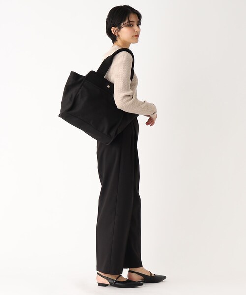 OPAQUE.CLIP（オペークドットクリップ）の「◆ナイロントートバッグ【撥水加工/A4収納可】（トートバッグ・レディース・サンドベージュ/ブラック・00）」の5枚目の写真